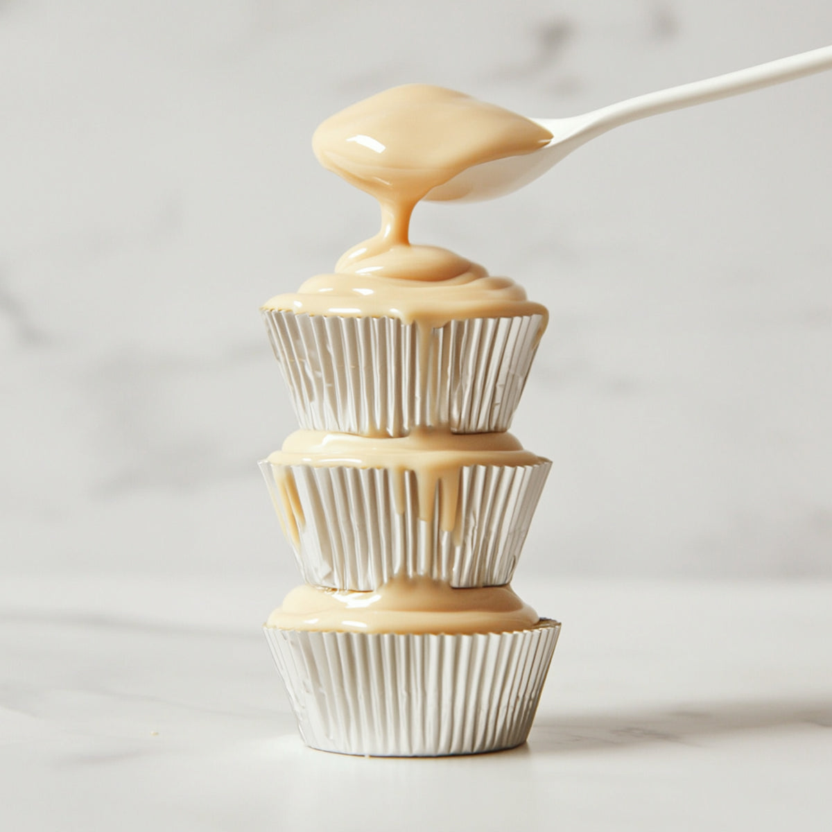 Standard WHITE Foil Baking Cups (50 pack) - 50mm Base