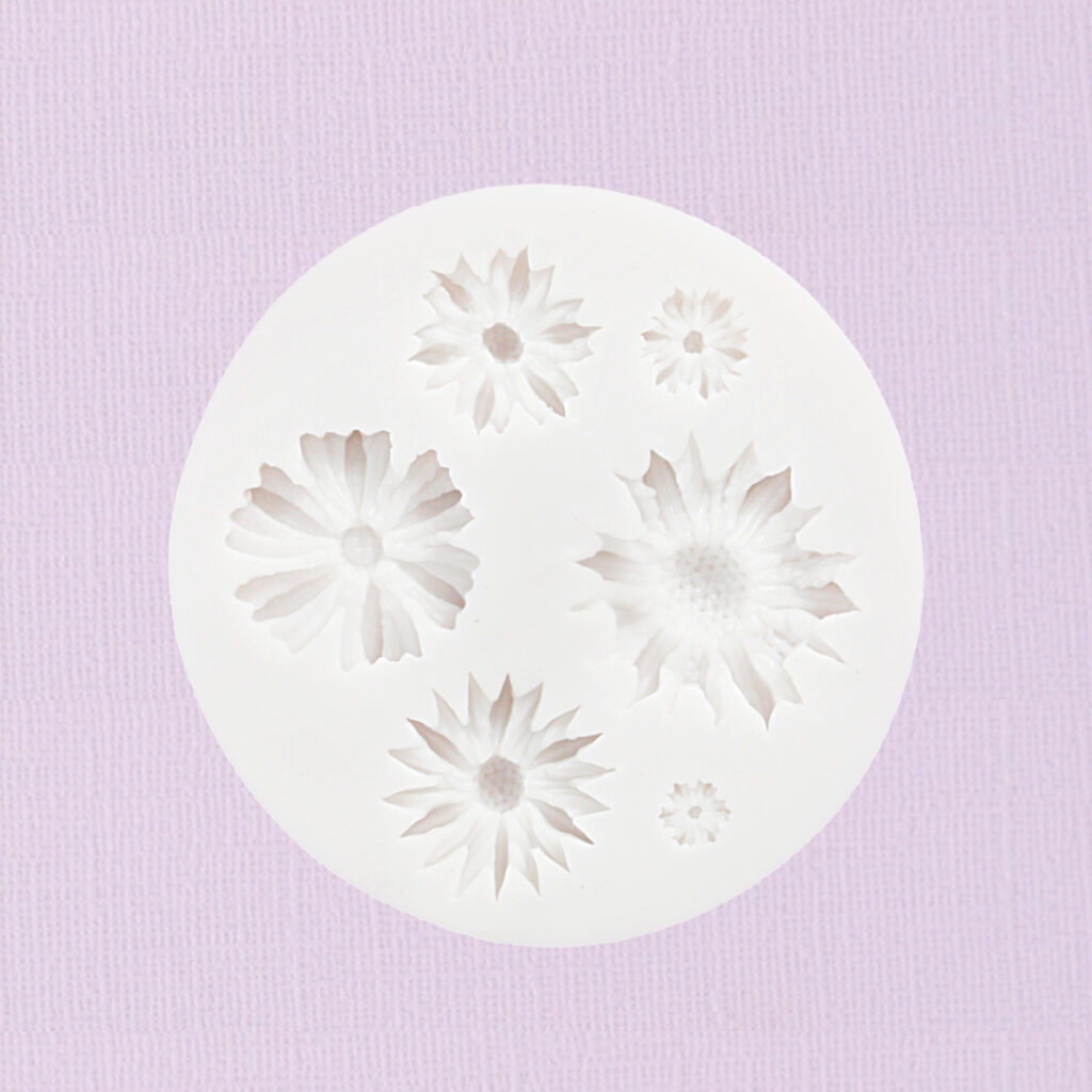 Silicone Fondant Mould Daisy Flowers Ass