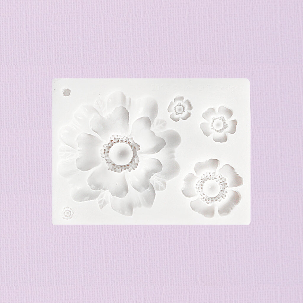 Silicone Fondant Mould Flowers Ass 5