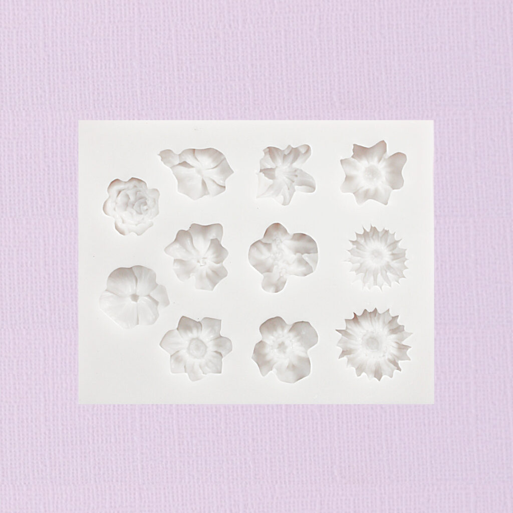 Silicone Fondant Mould Flowers Ass 1