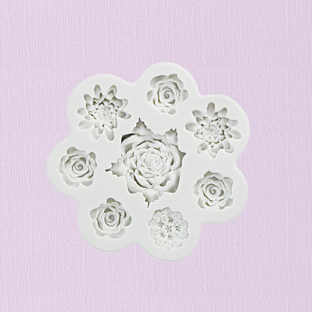 Silicone Fondant Mould Flowers Ass 2