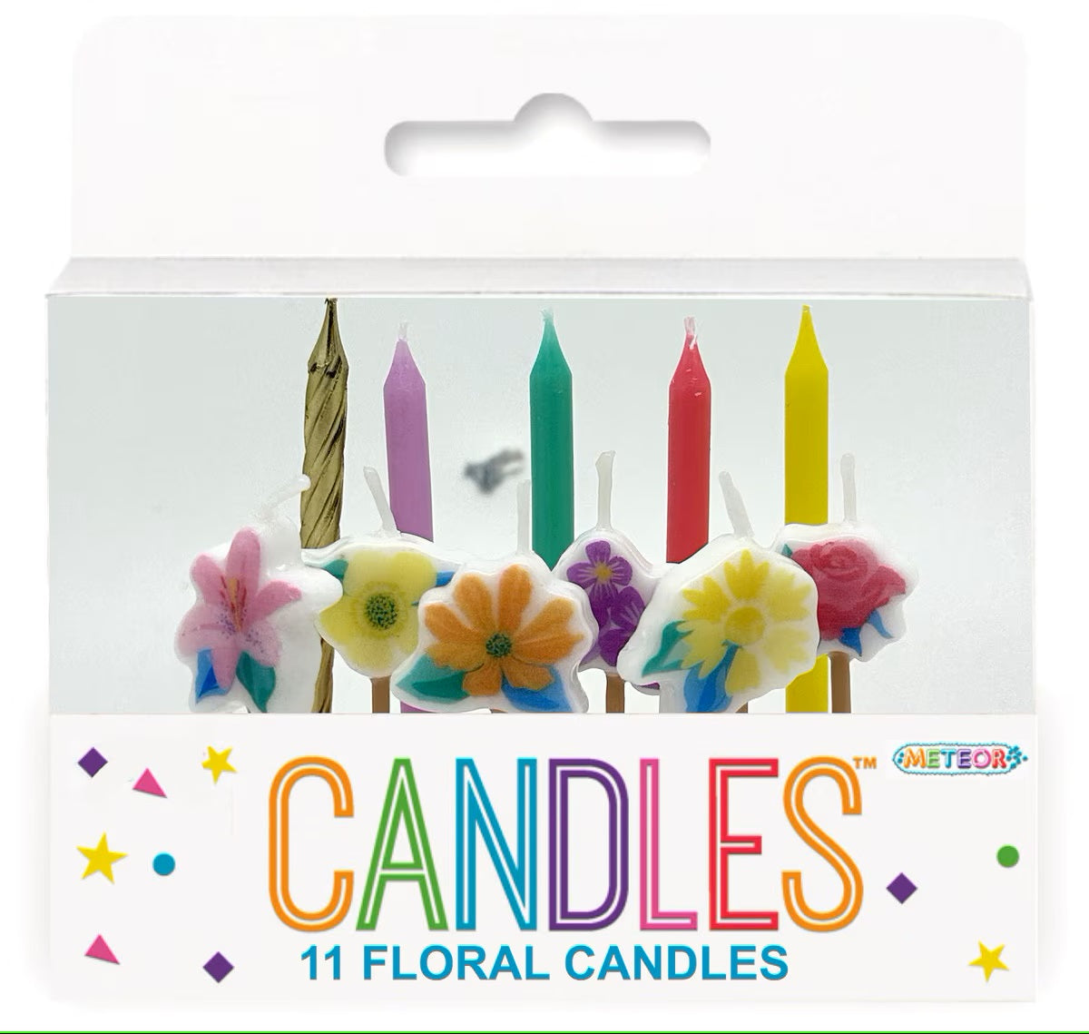 Colourful Floral 11 Pick Candle Assortment Pick