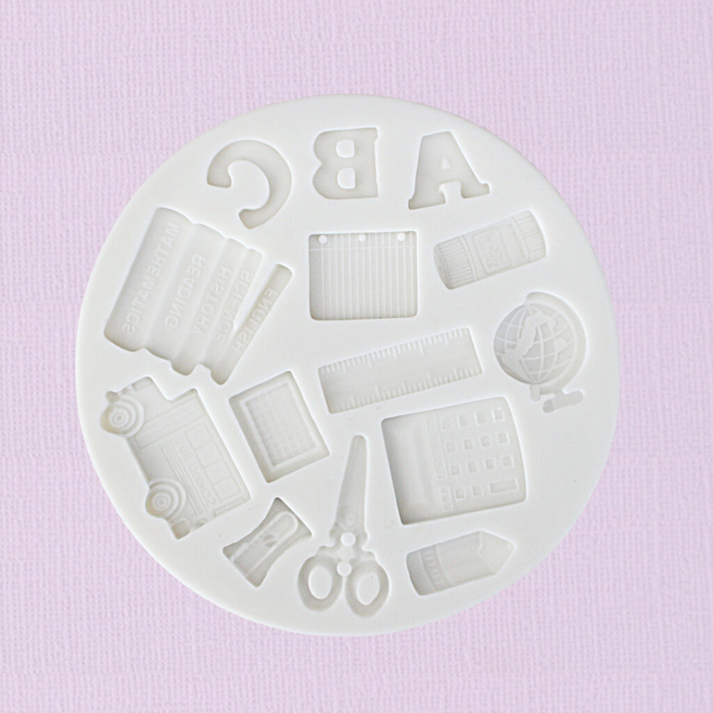 Silicone Fondant Mould School Assorted