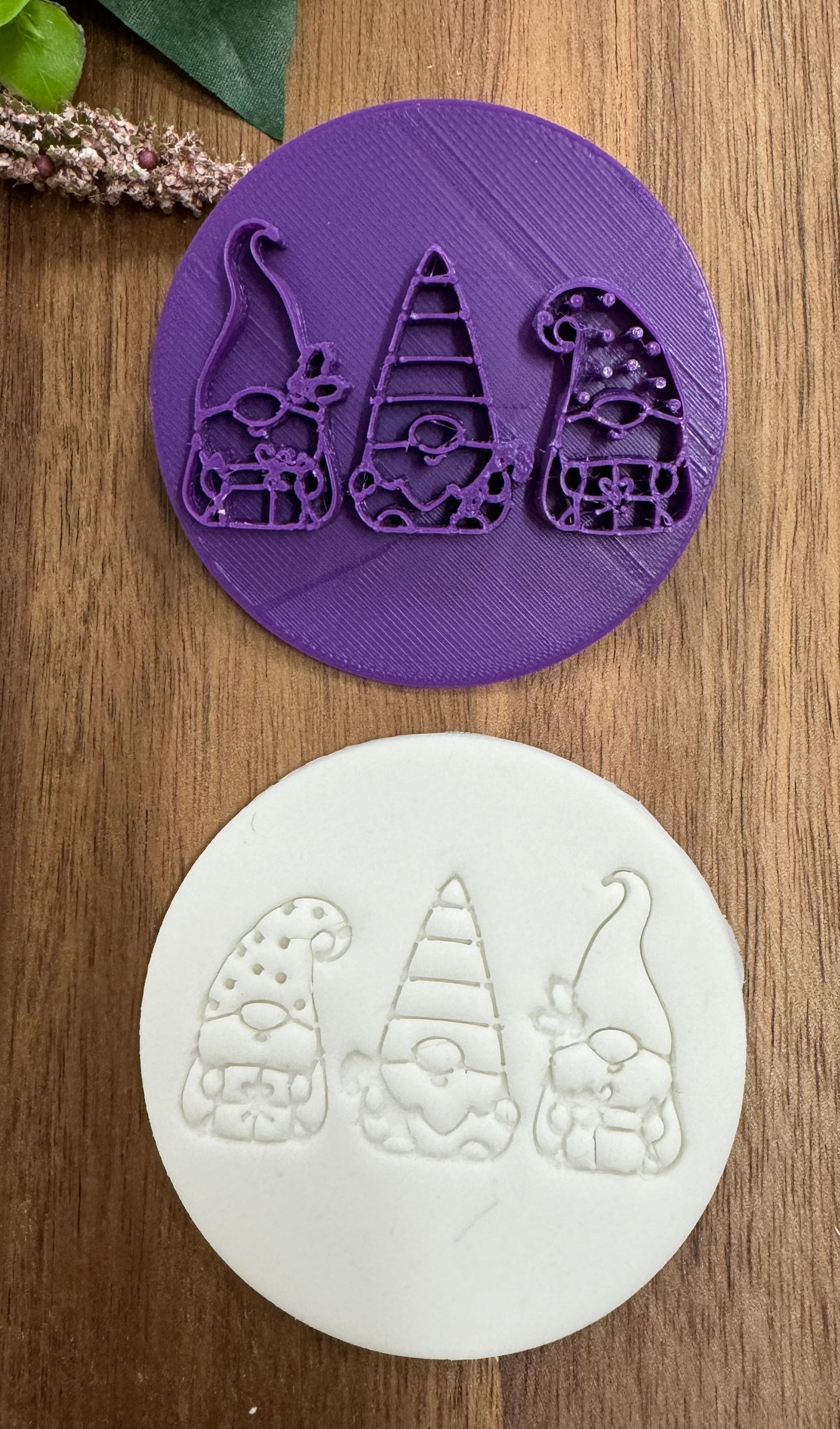 7cm 3 gnomes christmas