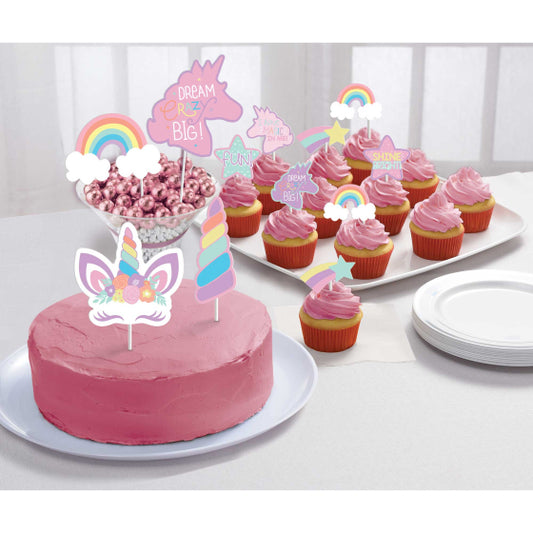 UNICORN PARTY CAKE TOPPER KIT OTHER TOPPER