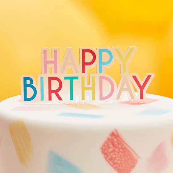 CAKE TOPPER - HAPPY BIRTHDAY BRIGHTS