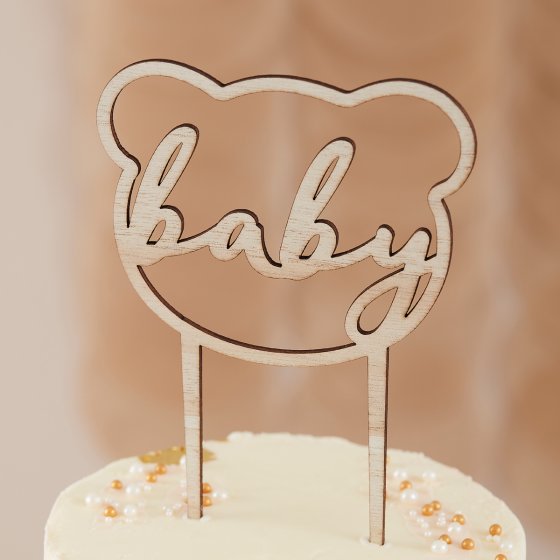 TEDDY BEAR CAKE TOPPER
