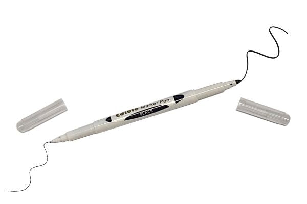 BLACK EDIBLE MARKER PEN DOUBLE SIDED - 1