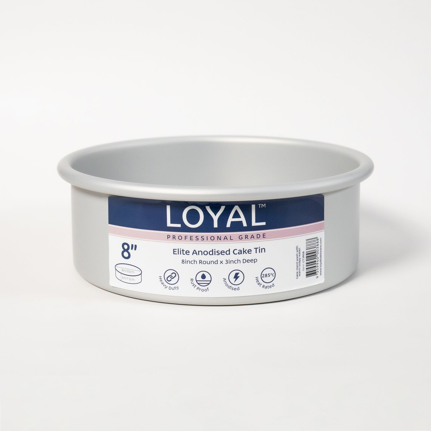 LOYAL Elite Anodised 8" ROUND CAKE PAN