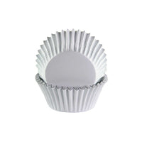 White Large Foil Cupcake Cases #550 size- 25 Pieces