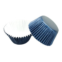 Navy Blue Large Foil Cupcake Cases #550 size- 25 pieces
