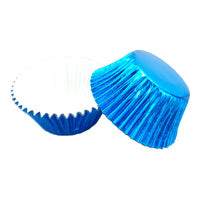 Royal Blue Large Foil Cupcake Cases #550 size - 25 pieces