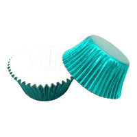 Teal Green Large Foil Cupcake Cases #550 size - 25 pieces