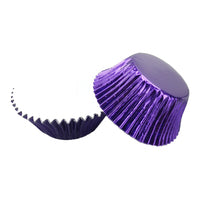 Purple Large Foil Cupcake Cases #550 size - 25 Pieces