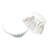 Silver Large Foil Cupcake Cases #550 size- 25 Pieces