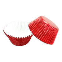 Red Large Foil Cupcake Cases #550 size - 25 Pieces