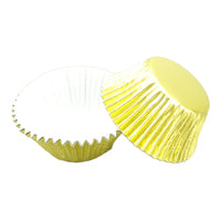 Light Gold Large Foil Cupcake Cases #550 size - 25 pieces