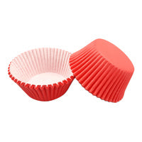 Red Large Grease-Proof Cupcake Cases- 50 pieces #550 size