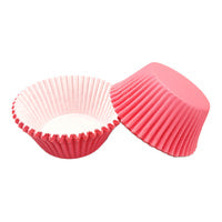 Pink Large Grease-Proof Cupcake Cases - #550 size 50 pieces