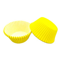 Yellow Large Grease-Proof Cupcake Cases- #550 size 50 pieces