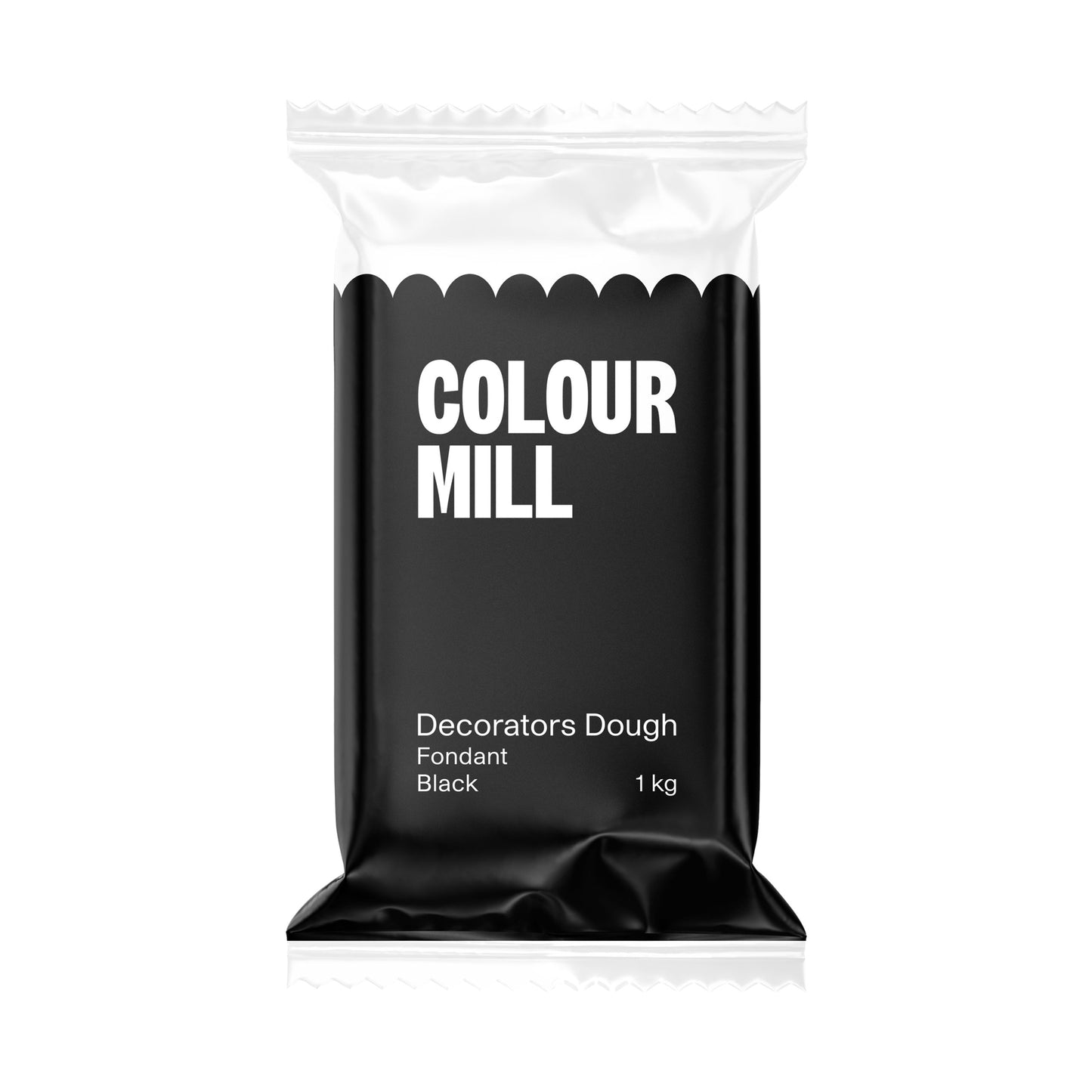 COLOUR MILL DECORATORS DOUGH BLACK 1KG FONDANT