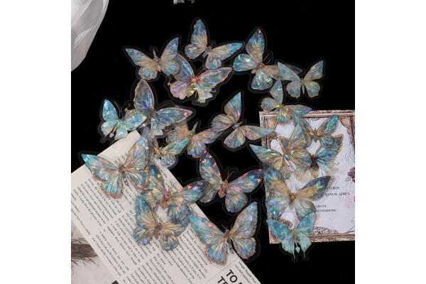 Crystal Blue Butterfly other Topper