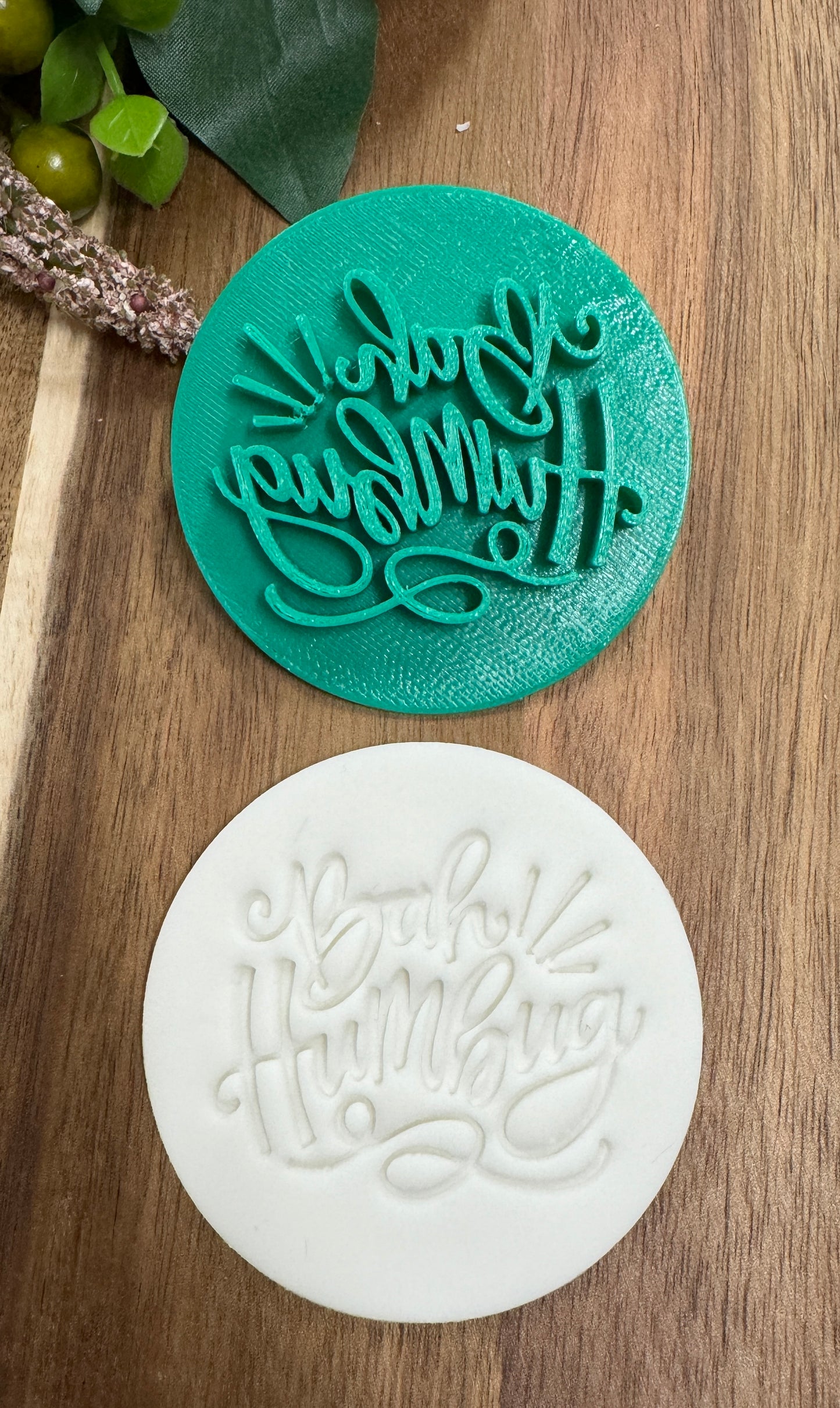 7cm bah humbug christmas