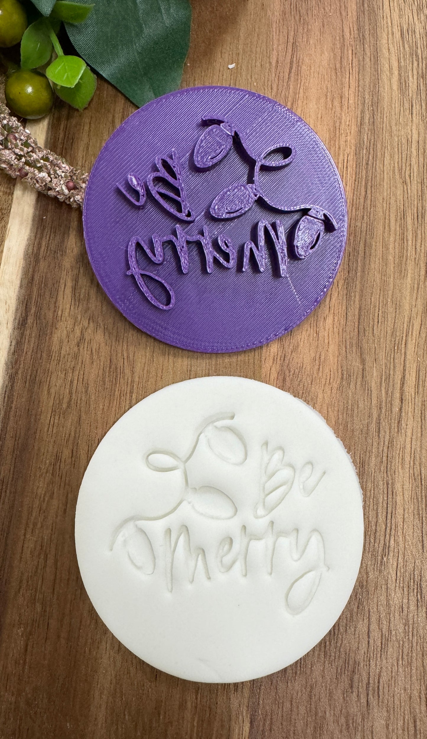 7cm be merry christmas