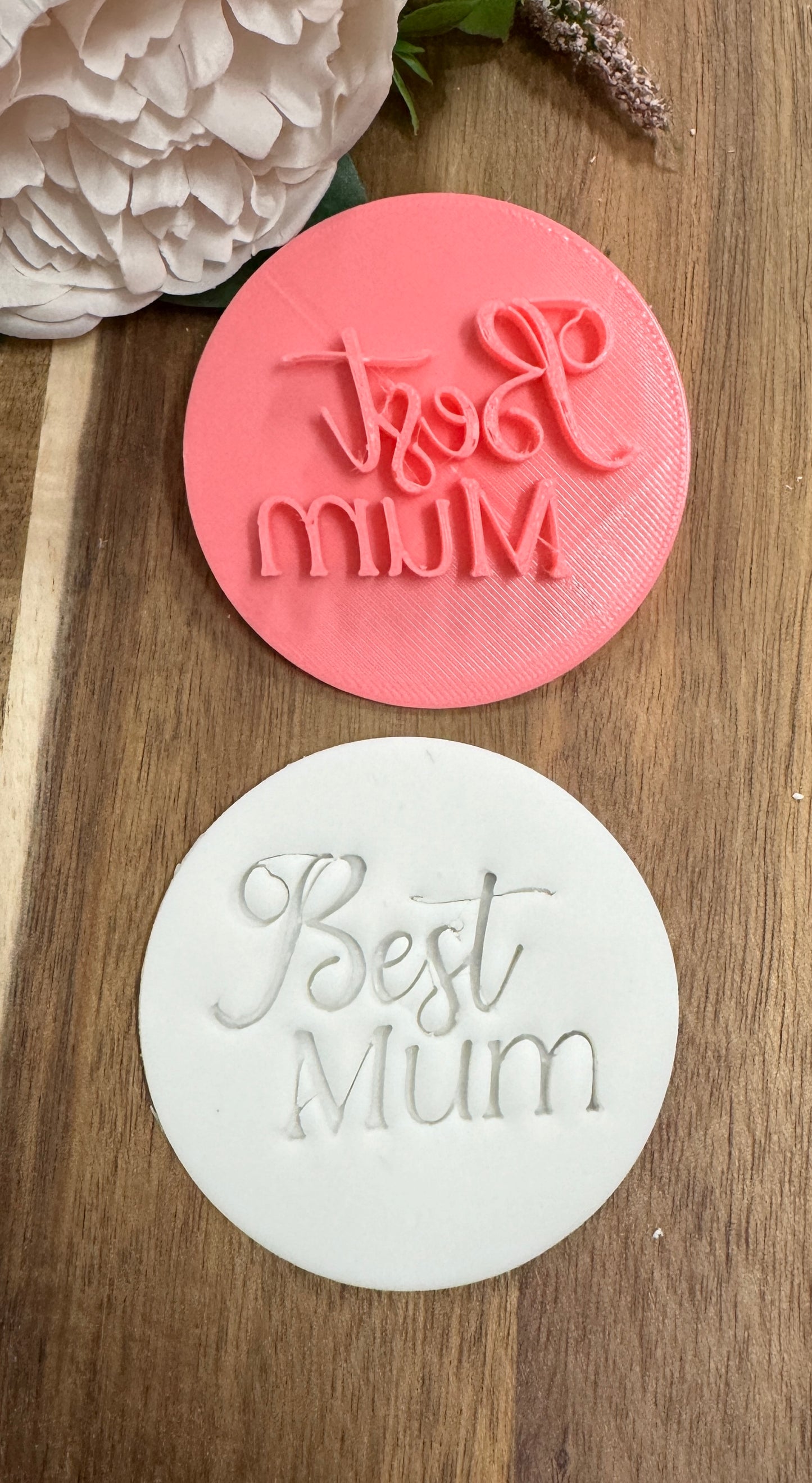 7cm best mum mothers day embosser