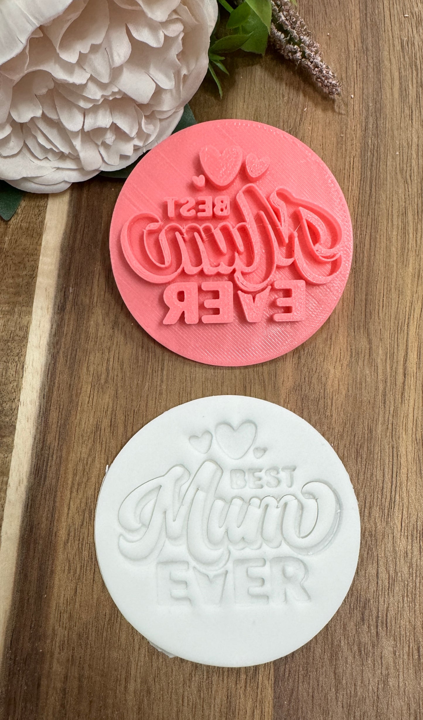 7cm best mum ever 3 mothers day embosser