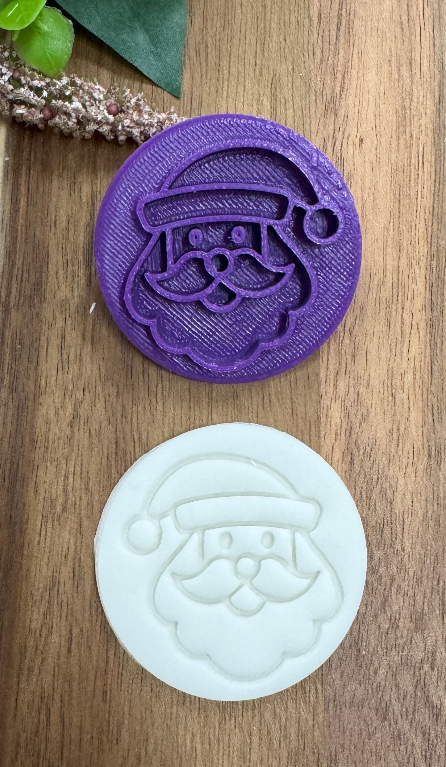 5cm basic lines santa face christmas