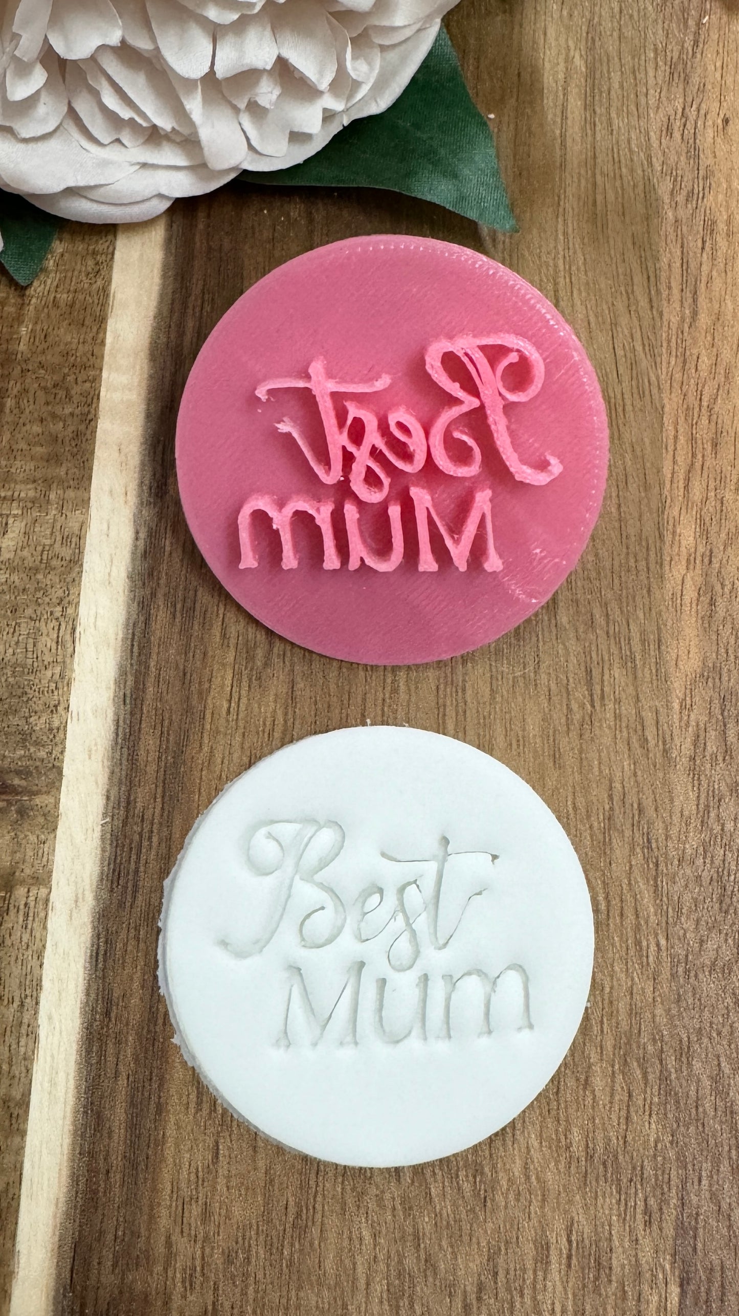 5cm best mum mothers day embosser