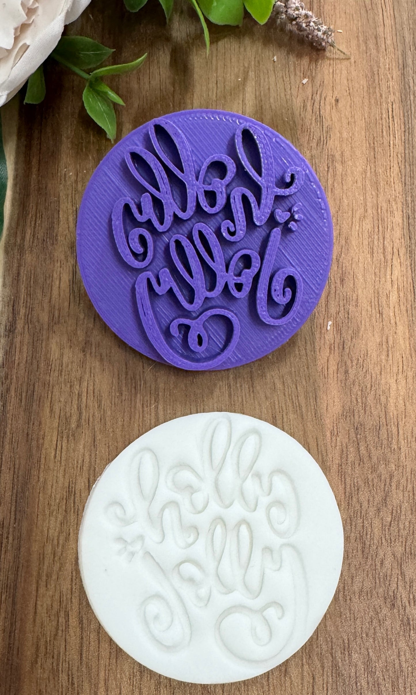 5cm holly jolly christmas