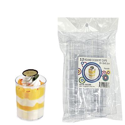 90ml ROUND DESSERT CUP 12PCS