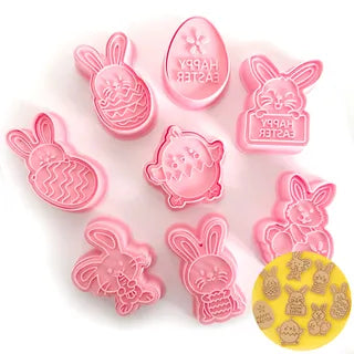 EASTER | COOKIE CUTTERS | 8 PIECE COOKIE CUTTER SET