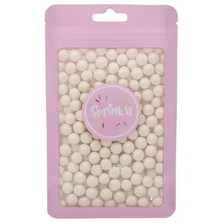 SPRINKD | SUGAR BALLS | IVORY | 8MM | 60G sugar pearls
