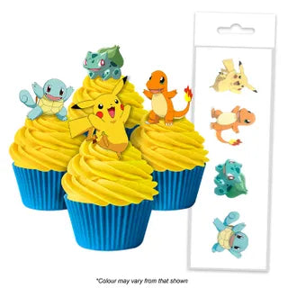 POKEMON | EDIBLE WAFER CUPCAKE TOPPERS |