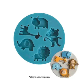 DELTA CUTIES JUNGLE SILICONE FONDANT MOULD
