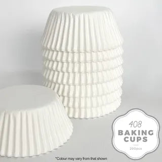 CAKE CRAFT | 408 BAKING CUP | WHITE | 200 PACK