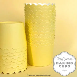 CAKE CRAFT | ICE CREAM BAKING CUP | PASTEL YELLOW