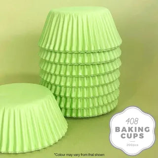 CAKE CRAFT | 408 BAKING CUP | PASTEL GREEN 200 PACK