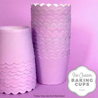 CAKE CRAFT | ICE CREAM BAKING CUP | LILAC | 24 PAC