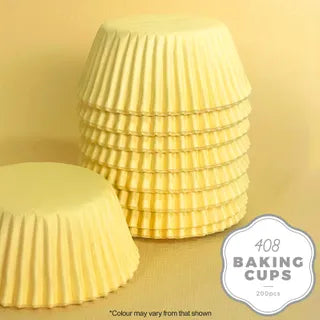 CAKE CRAFT | 408 BAKING CUP | PASTEL YELLOW 200 PACK