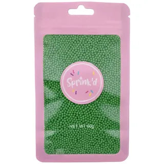 SPRINKD | SUGAR BALLS | GREEN | 2MM | 60G sugar pearls