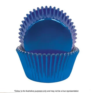 CAKE CRAFT | 390 BLUE FOIL BAKING CUPS | 72 pieces