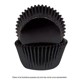 CAKE CRAFT | 408 BLACK FOIL BAKING CUPS 72 pieces