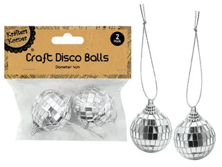 4CM CRAFT DISCO BALLS/2 OTHER TOPPER