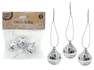 3CM CRAFT DISCO BALLS/3 OTHER TOPPER