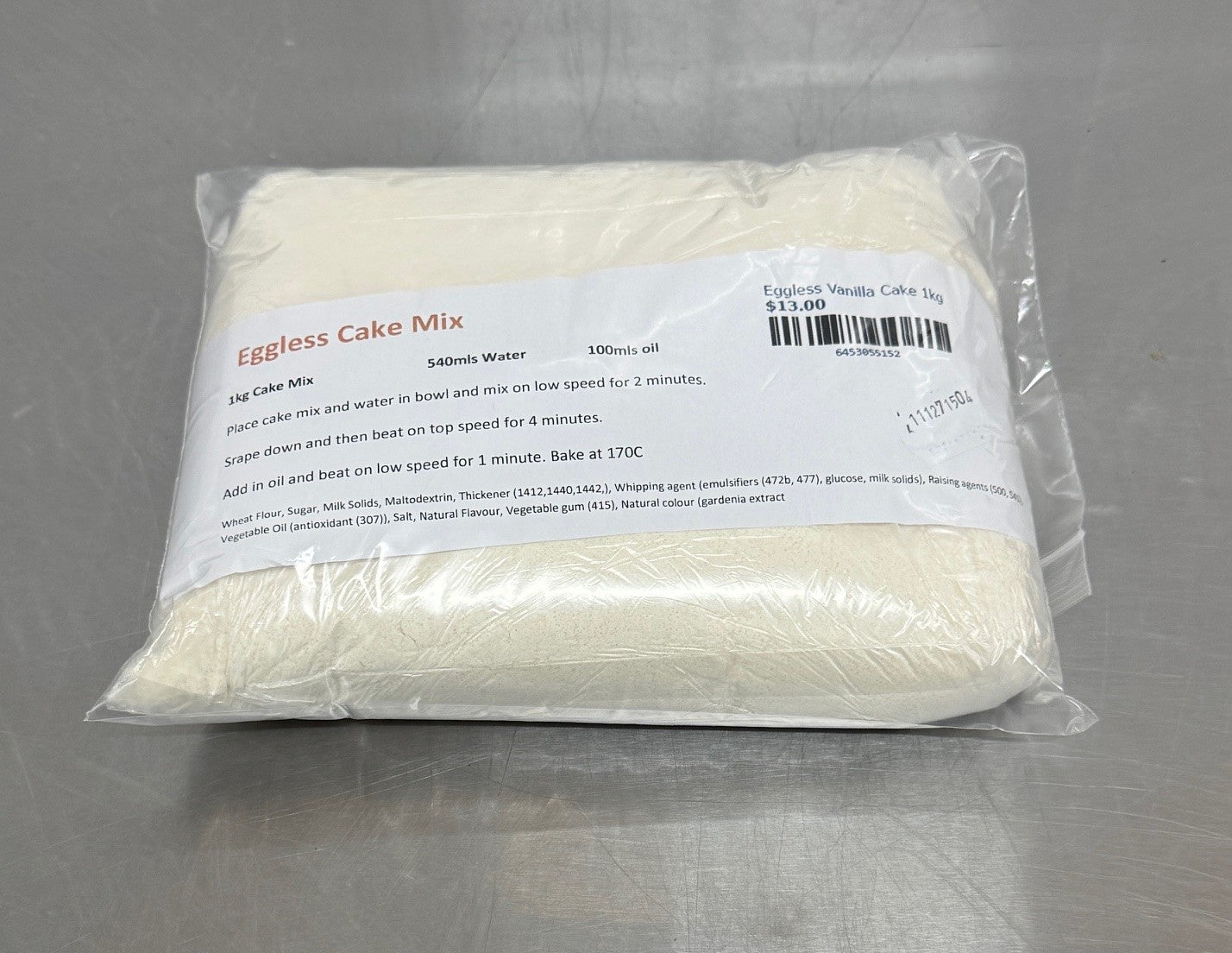 Eggless Vanilla 1kg Cake Mix