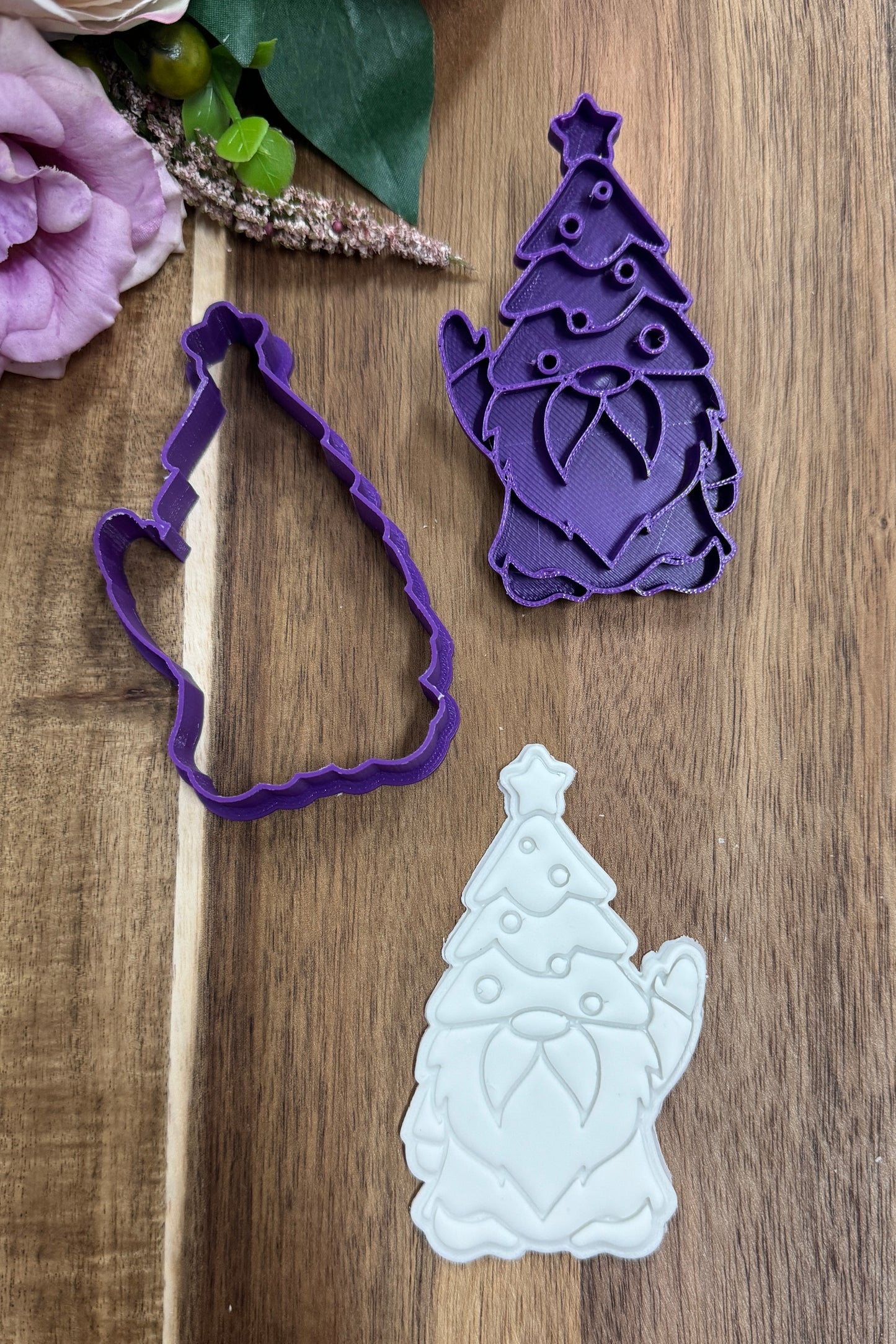 gnome tree hat christmas set